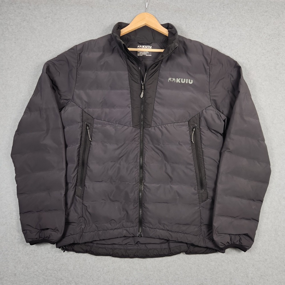 Kuiu Jacket Mens Large Gray Black Elements Puffer Outdoors Active Hunting